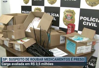 Polícia recupera carga de medicamentos avaliada em R$ 3,5 milhões
