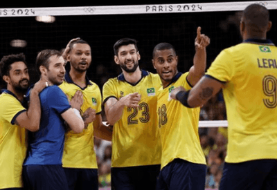 Brasil aguarda confrontos para saber adversário nas quartas do vôlei masculino em Paris 2024