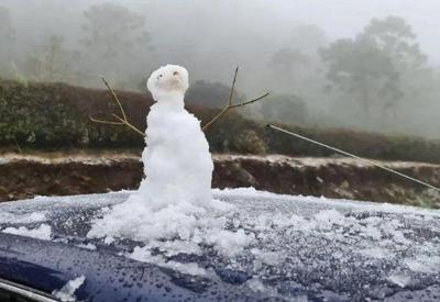 Com temperatura de 0ºC, Sul do Brasil registra primeira neve do ano
