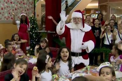 Shoppings oferecem até piquenique com Papai Noel para atrair clientes