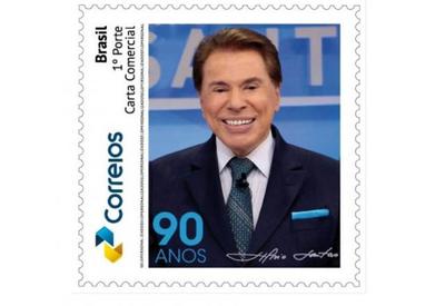 Correios lança selo em comemoração aos 90 anos de Silvio Santos