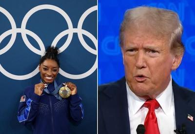 Simone Biles responde à declaração polêmica de Trump sobre "trabalhos negros"