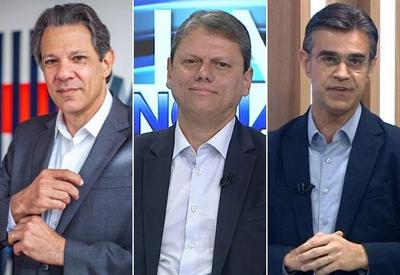 SP: Haddad lidera com 39%, seguido de Tarcísio, 31%, e Garcia, 23%