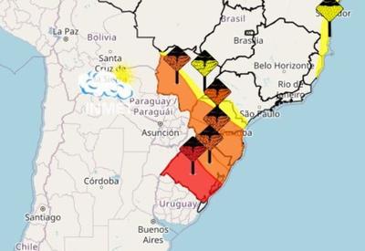 Estados do sul têm alerta para fortes chuvas nesta sexta-feira