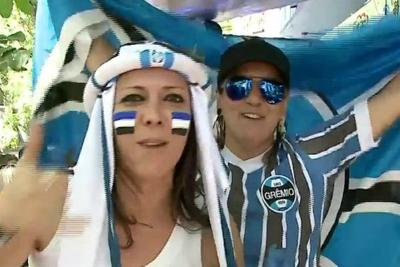 Torcida comemora a chegada do Grêmio à final do Mundial de Clubes