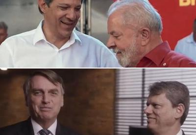 Lula e Bolsonaro fazem 'pré-estreia' em propaganda eleitoral na TV