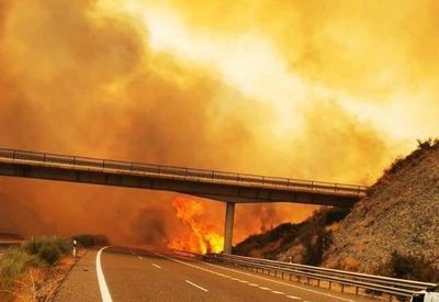 Incêndio florestal na Espanha chega ao sexto dia seguido