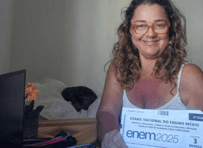 Enem 2025 tem salto de 191% em inscrições de 60+: "Enquanto houver meta, é hora de estudar"