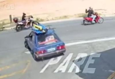 Vídeo: assalto termina com moto recuperada em São Paulo