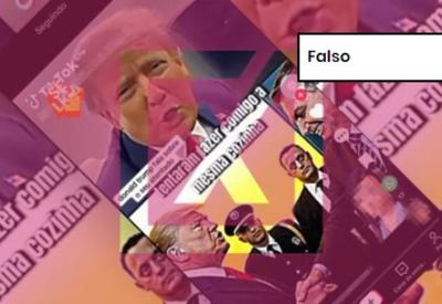 FALSO: Vídeo com dublagem falsa engana ao dizer que Trump enviou mensagem para Bolsonaro após atentado