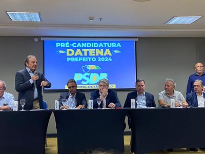 PSDB apresenta Datena como pré-candidato à Prefeitura de São Paulo