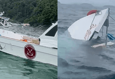 Turista argentino morre em acidente de lancha em Angra dos Reis