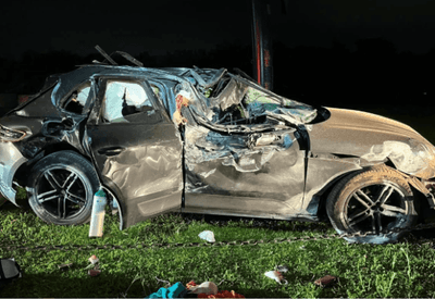 Mulher morre em grave acidente com Porsche nesta segunda (15) em Balneário Camboriú (SC)