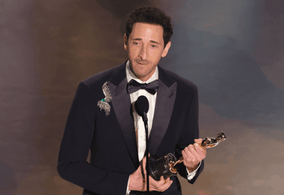 Ator Adrien Brody bate recorde com o discurso mais longo da história do Oscar