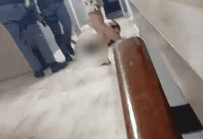 PM é filmado chutando rosto de mulher durante abordagem em São Vicente; caso é investigado