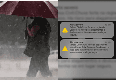 Capital de São Paulo entra em estado de atenção para alagamentos neste domingo (23)