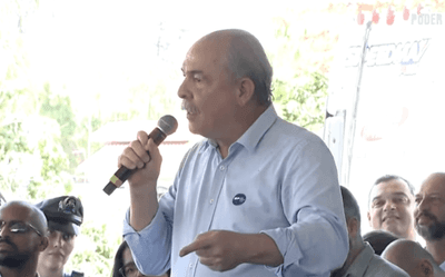 Presidente do BNDES é vaiado ao elogiar governo Lula em evento do Rodoanel Norte