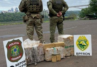 Operação apreende mais de 100 kg de maconha no Rio Paraná