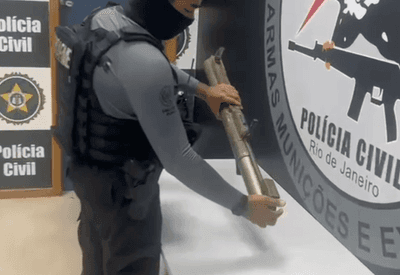 Polícia apreende no Rio arma de guerra usada por militares dos EUA 