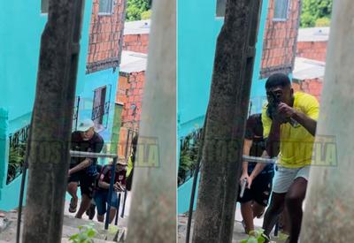 Atores com armas falsas são baleados após serem confundidos com criminosos por PMs da Bahia
