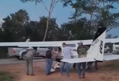Avião faz pouso forçado em rodovia no sul do Pará