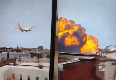 VÍDEO: Veja o momento em que avião com mais de 200 passageiros cai na Índia