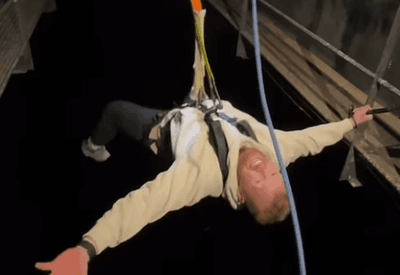 Balanço ao Luar: conheça o bungee jump com queda de 40 metros na escuridão total