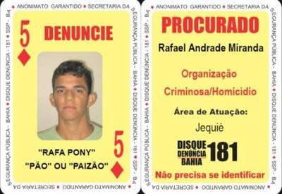 Baralho do Crime: polícia de SP prende foragido da Bahia conhecido como "Cinco de Ouros"