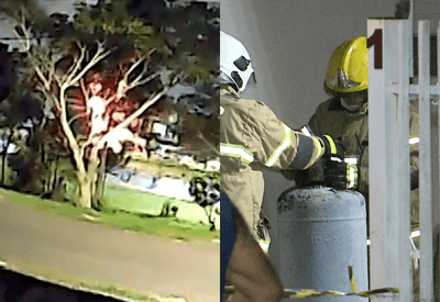 Explosão de botijão de gás em casa deixa filha e pai feridos 