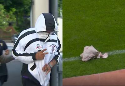 Torcedor que arremessou cabeça de porco no clássico Corinthians x Palmeiras é detido em SP