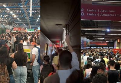 Caos em São Paulo: falha na Linha 3-Vermelha do Metrô causa transtornos e deixa estações lotadas