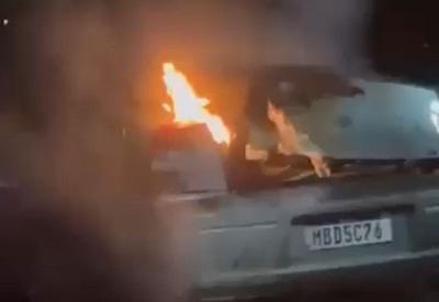 Placa do carro que explodiu em Brasília é de Santa Catarina
