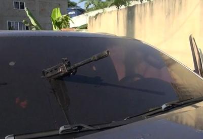 Criminosos lançam granada por drone durante tiroteio com a polícia no Rio