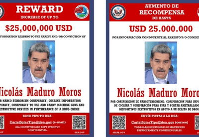 EUA oferecem recompensa de US$ 25 milhões por informações que levem à prisão de Nicolás Maduro