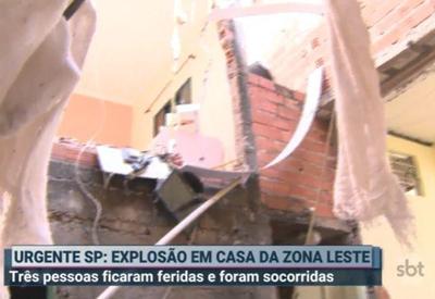 Casa desaba após explosão na zona leste de São Paulo