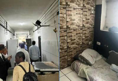 “Cadeia de luxo”: autoridades descobrem cela com freezer, TV e banheira