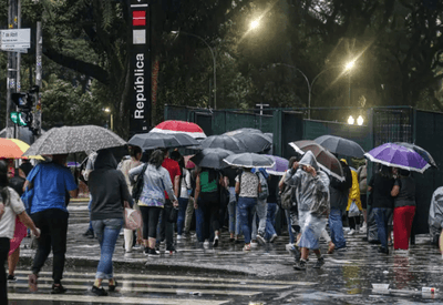 Previsão do tempo: chuva volta a São Paulo e avança pelo Sudeste nesta terça (31)
