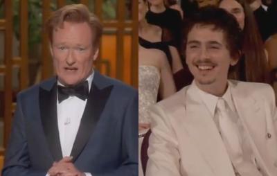 Cerimônia do Oscar começa com alfinetada ao ator Timothée Chalamet