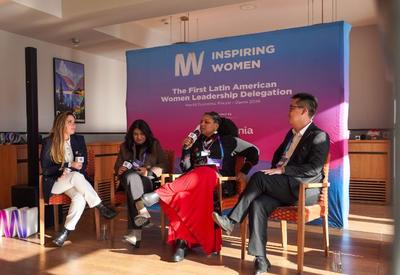 Delegação feminina latino-americana leva pautas de liderança e sustentabilidade a Davos