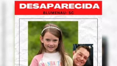 Menina está desaparecida em Santa Catarina; pai é o principal suspeito