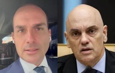 Moraes cria narrativa para me atingir, diz Eduardo Bolsonaro sobre gravação de vídeo