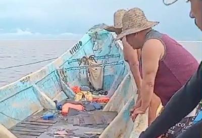 PF encontra 27 celulares em barco com nove pessoas mortas à deriva no Pará