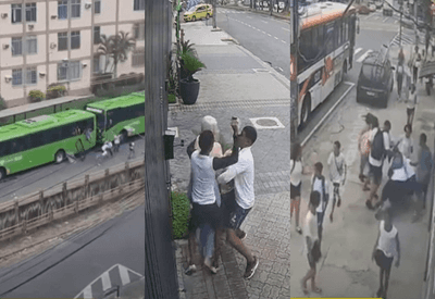Estudantes uniformizados são flagrados praticando roubos e vandalismo no Rio de Janeiro