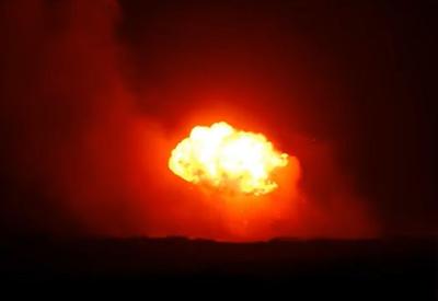 Explosão é registrada durante lançamento do foguete Hanbit-Nano no Maranhão