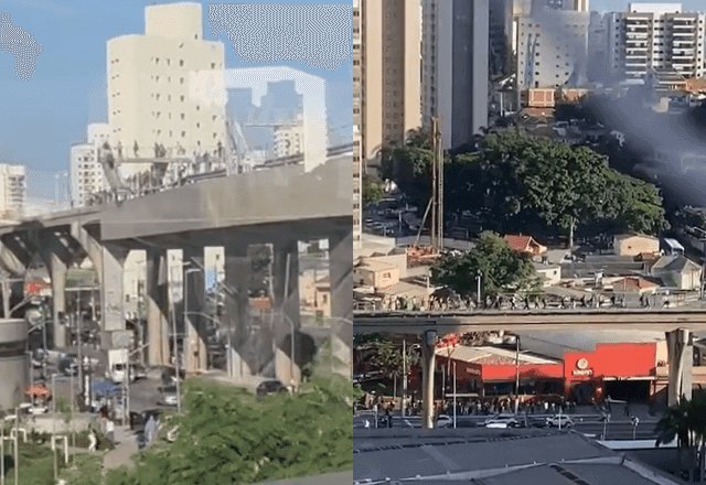 Falha elétrica no metrô de SP faz usuários caminharem por trilhos da Linha 15-Prata