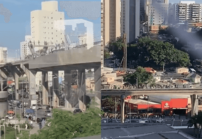 Falha elétrica no metrô de SP faz usuários caminharem por trilhos da Linha 15-Prata