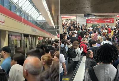 Falha nas linhas 3-Vermelha e 1-Azul do Metrô de São Paulo causam atrasos e filas