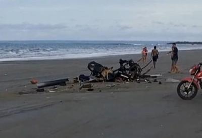 Duas pessoas morrem em acidente aéreo no litoral do RN