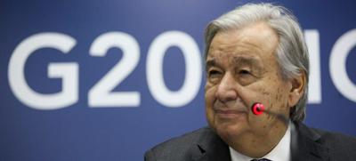 Secretário-geral da ONU pede apoio do G20 para paz e combate às mudanças climáticas