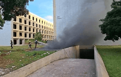 Fogo na central de ar-condicionado provoca incêndio em prédio do Ministério da Educação